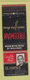 Matchbook Cover - Freeman Men's Shoes Clarence Faflik Cleveland OH WEAR