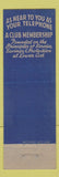 Matchbook Cover - Western States Auto Club St Louis Kansas City MO