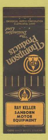 Matchbook Cover - Thompson Products Auto Parts Sanborn Motor Equipment