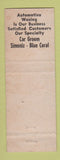Matchbook Cover - Minit Car Wash Oak Park IL