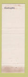 Matchbook Cover - Maynard Allen State Bank Portland Sunfield Westphalia MI WEAR