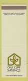 Matchbook Cover - Oak Cliff Savings Dallas TX