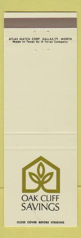 Matchbook Cover - Oak Cliff Savings Dallas TX
