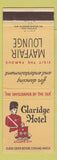 Matchbook Cover - Claridge Hotel Atlantic City NJ
