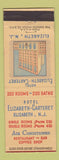 Matchbook Cover - Hotel Elizabeth Carteret Elizabeth NJ