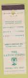 Matchbook Cover - The Latch String Oradell NJ WEAR