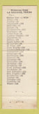 Matchbook Cover - Cottonwood Inn Restaurant La Grange TX