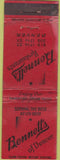 Matchbook Cover - Bennett's Denver CO WORN