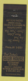 Matchbook Cover - Bud Dickey's Club House Restaurant Miami FL WEAR
