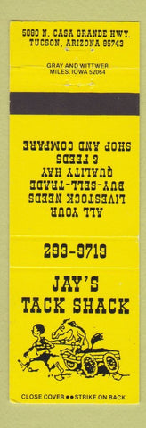 Matchbook Cover - Jay's Tack Shack Tucson AZ