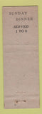 Matchbook Cover - Sweden House WEAR
