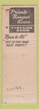 Matchbook Cover - Saxon's Restaurant Binghamton NY WORN
