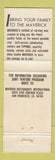 Matchbook Cover - Maverick Restaurant San Francisco CA CHAIN