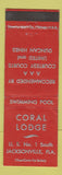Matchbook Cover - Coral Lodge Jacksonville FL