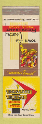 Matchbook Cover - Town and Country Restaurant Wichita KS Pancake House