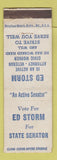 Matchbook Cover - Ed Storm State Senator Election MD WEAR
