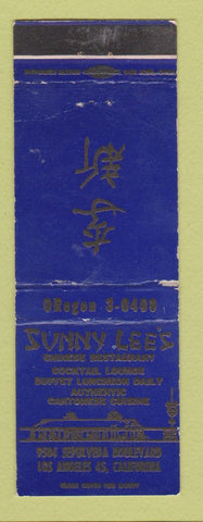 Matchbook Cover - Sunny Lee's Chinese Restaurant Los Angeles CA WEAR