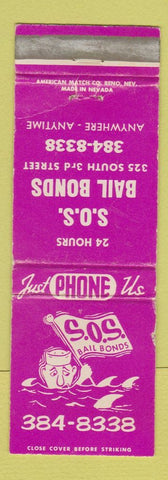 Matchbook Cover - SOS Bail Bonds NV? WEAR