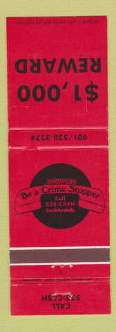 Matchbook Cover - Crime Stoppers Memphis?