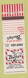 Matchbook Cover - Blarby's Restaurant Warren MI