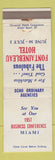 Matchbook Cover - Fontainebleau Hotel Business Conference Miami FL 1957 WEAR