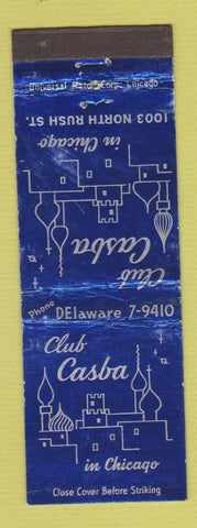 Matchbook Cover - Club Casba Chicago IL WEAR