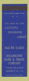 Matchbook Cover - Killington Bank and Trust Rutland VT