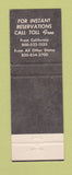 Matchbook Cover - Vagabond Motor Hotel