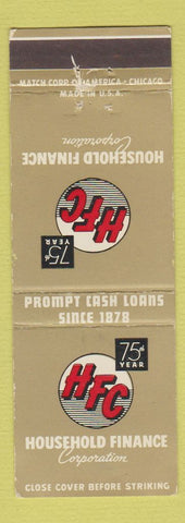 Matchbook Cover - Household Finance Corp Loans
