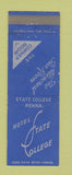 Matchbook Cover - Hotel State College PA