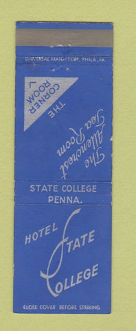 Matchbook Cover - Hotel State College PA