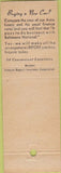 Matchbook Cover - Baltimore National Bank MD