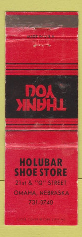 Matchbook Cover - Holubar Shoe Store Omaha NE WEAR