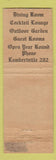 Matchbook Cover - Lambertville House NJ