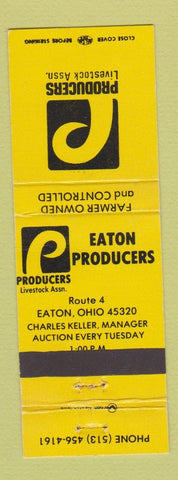 Matchbook Cover - Producers Livestock Association Eaton OH