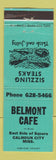 Matchbook Cover - Belmont Cafe Calhoun City MS WEAR