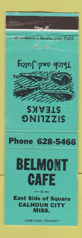 Matchbook Cover - Belmont Cafe Calhoun City MS WEAR