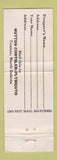 Matchbook Cover - Hutton Chrysler Plymouth Towner ND