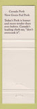 Matchbook Cover - Canada Pork New Grain Fed Pork WEAR