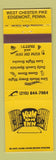 Matchbook Cover - Kum on Inn Edgemont PA