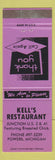 Matchbook Cover - Kell's Restaurant Powers MI