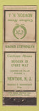 Matchbook Cover - Cochran House Newton NJ WEAR