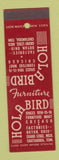Matchbook Cover - Hola Bird Furniture Mart Chicago IL Bryan OH SAMPLE