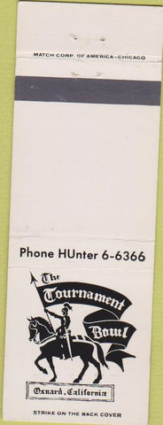 Matchbook Cover - Tournament Bowling Oxnard CA