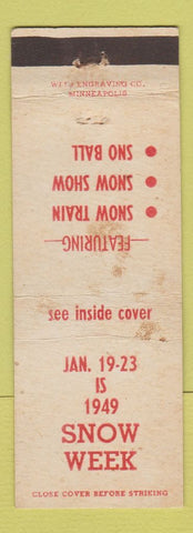 Matchbook Cover - Snow Week 1949 WEAR