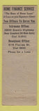 Matchbook Cover - Home Finance Service Baton Rouge LA