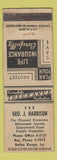 Matchbook Cover - Geo J Harrison Insurance Baton Rouge LA WEAR