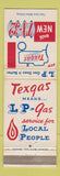 Matchbook Cover - Texgas Propane LP Gas TN WEAR
