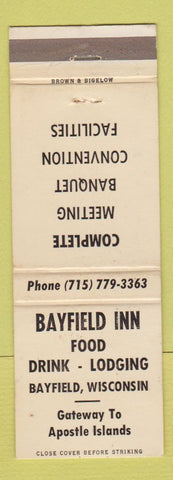 Matchbook Cover - Bayfield Inn WI