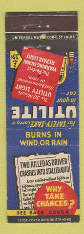 Matchbook Cover - Utilite Utility Light St Louis MO Merdis
